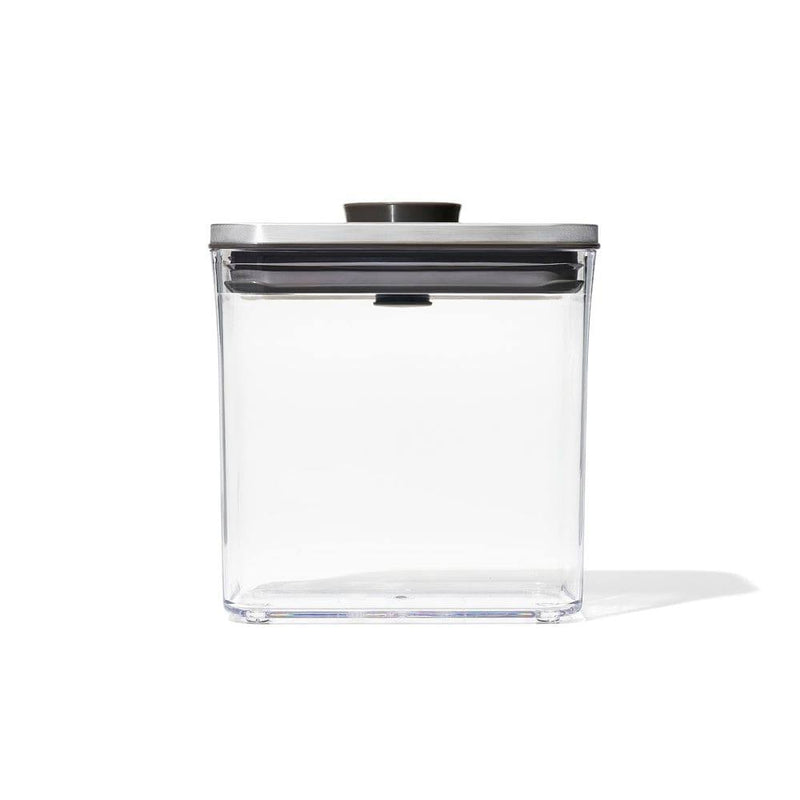 OXO Steel POP Slim Rectangular Storage Container 1600ml Modern Quests