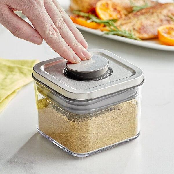OXO Steel POP Small Square Storage Container - 400ml