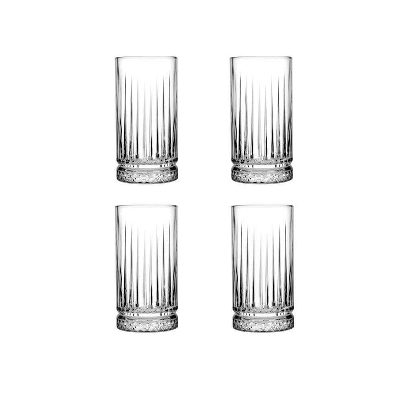 Pasabahce Elysia Long Drink Glasses, Set of 4 - Modern Quests