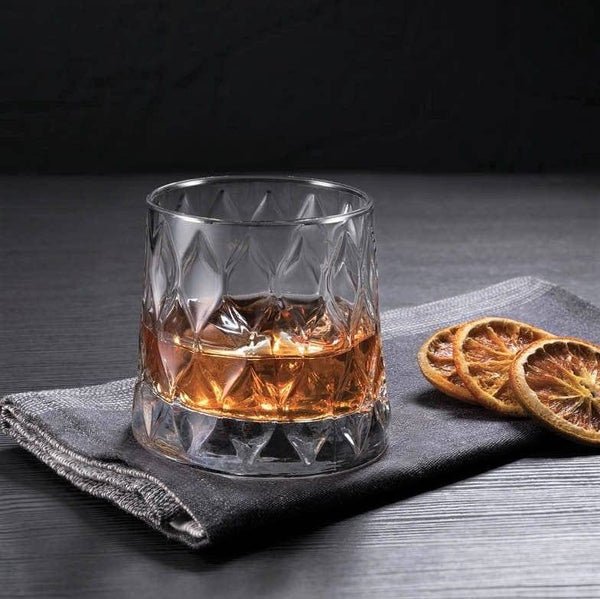 Pasabahce Leafy Whiskey Tumblers, Set of 4 - Modern Quests