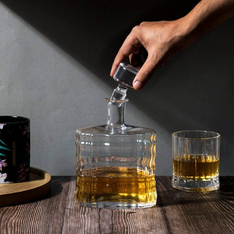 Pasabahce Ripples Whiskey Decanter - Modern Quests
