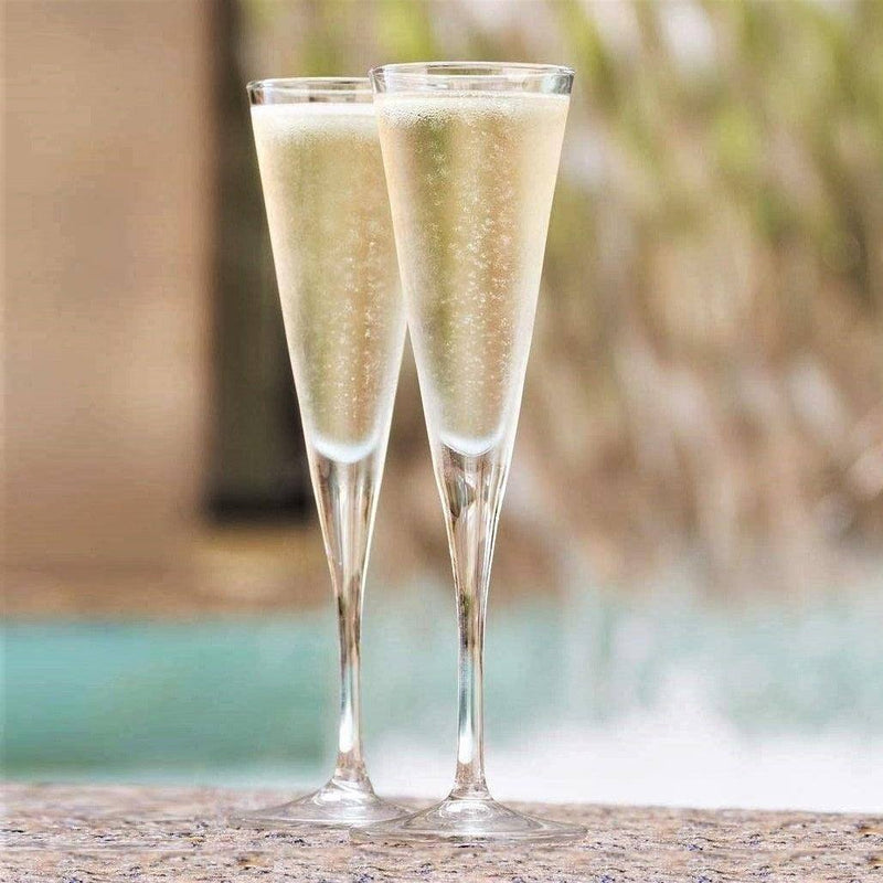 Pasabahce V-Line Champagne Flutes, Set of 6 - Modern Quests