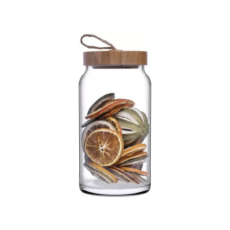 Pasabahce Woody Storage Jar with Lid - Large