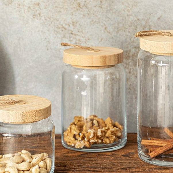 Pasabahce Woody Storage Jar with Lid - Medium - Modern Quests