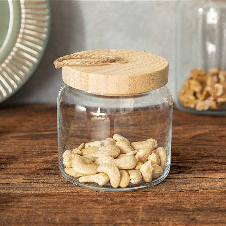 Pasabahce Woody Storage Jar with Lid - Small - Modern Quests