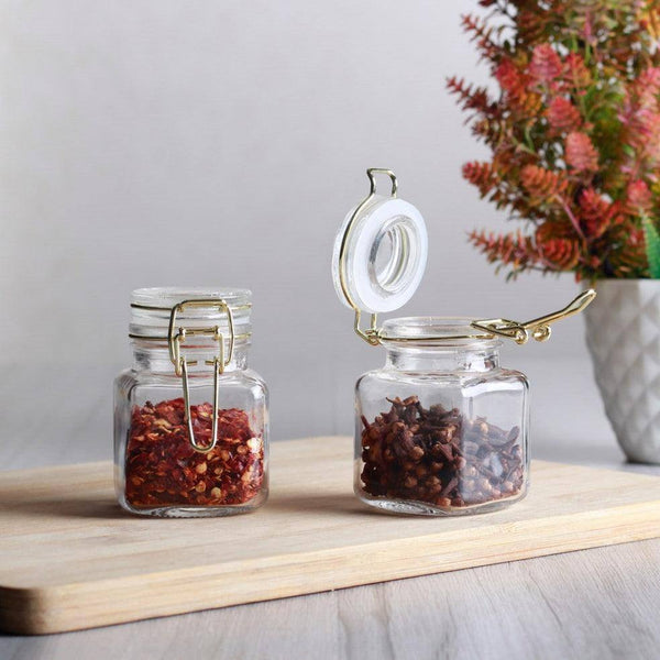 Philosophy Home Clip Top Condiment Jars, Set of 4 - Mini