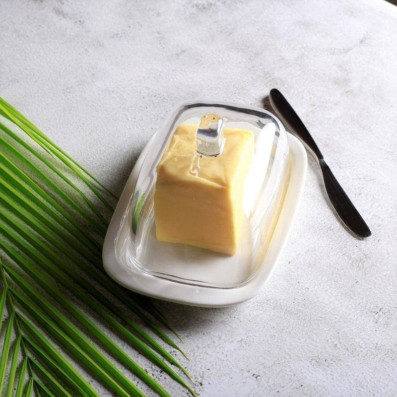 Philosophy Home Daily Butter Dish with Glass Lid - Modern Quests