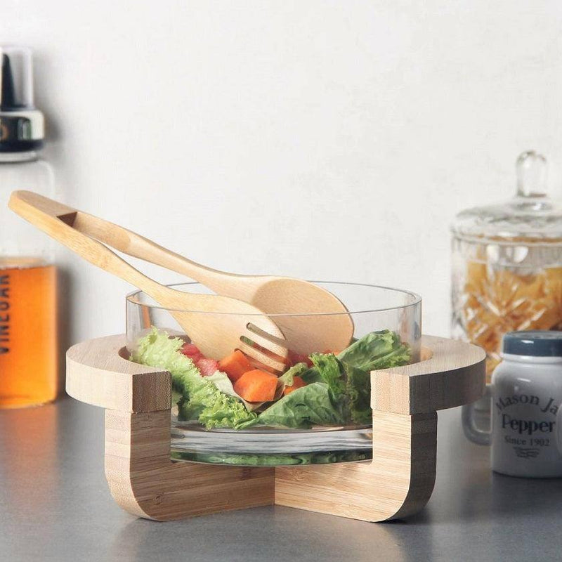 Philosophy Home Everyday Glass Salad Bowl Set - Modern Quests