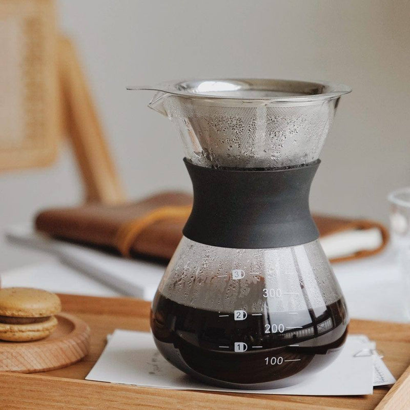  ATHIA Glass Pour Over Coffee Maker Set, Glass Cone