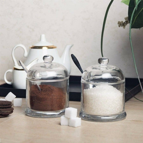 Philosophy Home Glass Seasoning Jars, Set of 2