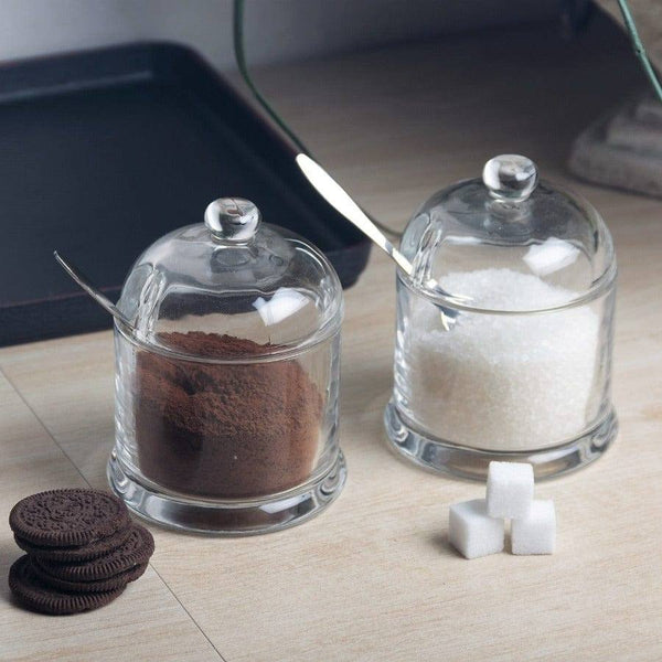 Philosophy Home Glass Seasoning Jars, Set of 2 - Modern Quests