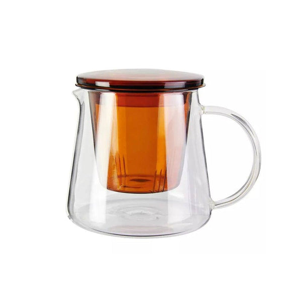 Philosophy Home Glass Tea Pot with Filter - Amber - Modern Quests