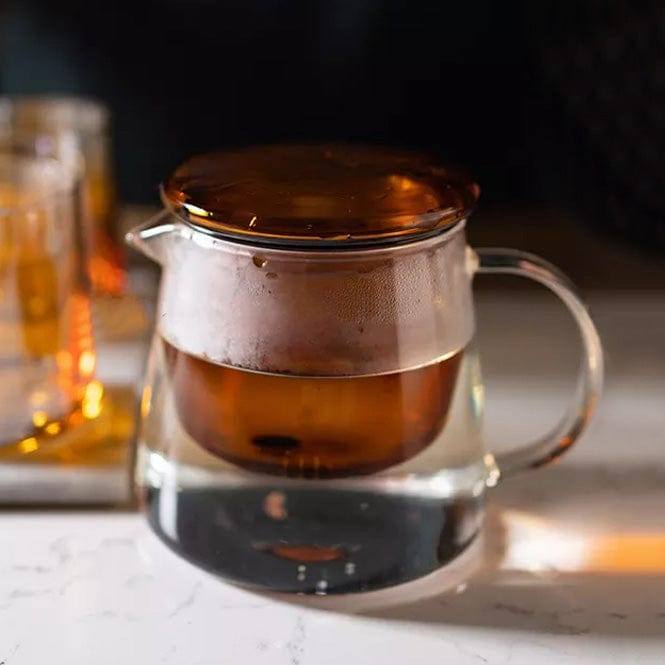 Philosophy Home Glass Tea Pot with Filter - Amber