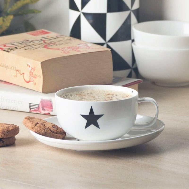 Philosophy Home Porcelain Coffee Cup and Saucer Set - My Star – Modern  Quests