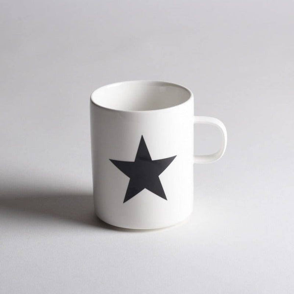 Philosophy Home Porcelain Coffee Mug - Black Star - Modern Quests