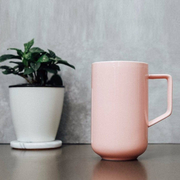 Philosophy Home Porcelain Tall Mug - Pastel Pink - Modern Quests