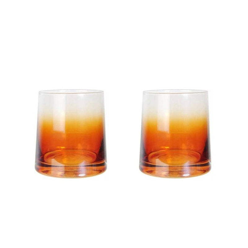 Philosophy Home Shaded Glass Tumblers, Set of 2 - Modern Quests