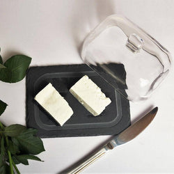 Philosophy Home Slate & Glass Butter Dish - Modern Quests