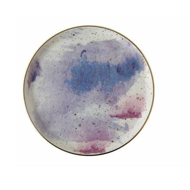 Porland Turkey Cosmos Quarter Plate - Purple Splash - Modern Quests
