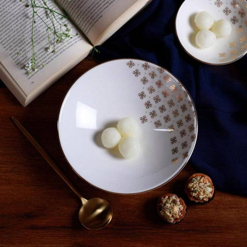 Porland Turkey Evoke Serving Bowl - Pearl White - Modern Quests