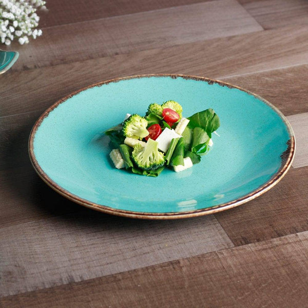 Porland Turkey Grazia Seasons Dinner Plate - Turquoise