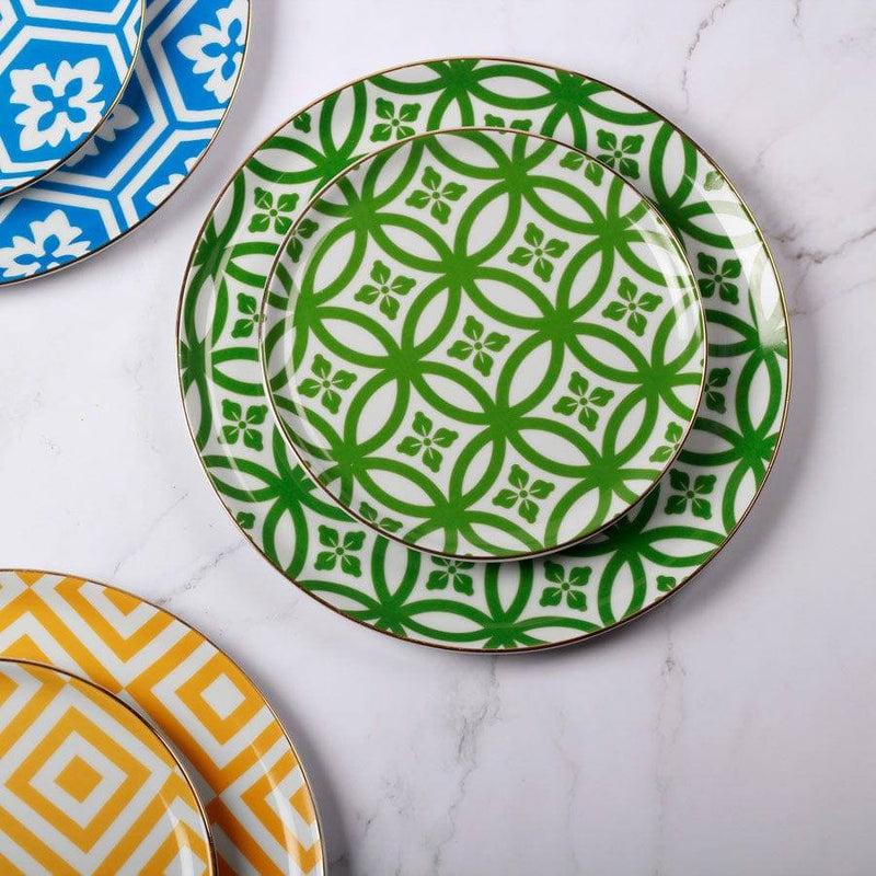 Porland Turkey Morocco Dinner Plate - Green - Modern Quests