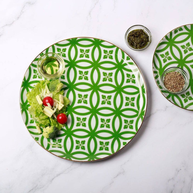 Porland Turkey Morocco Dinner Plate - Green - Modern Quests