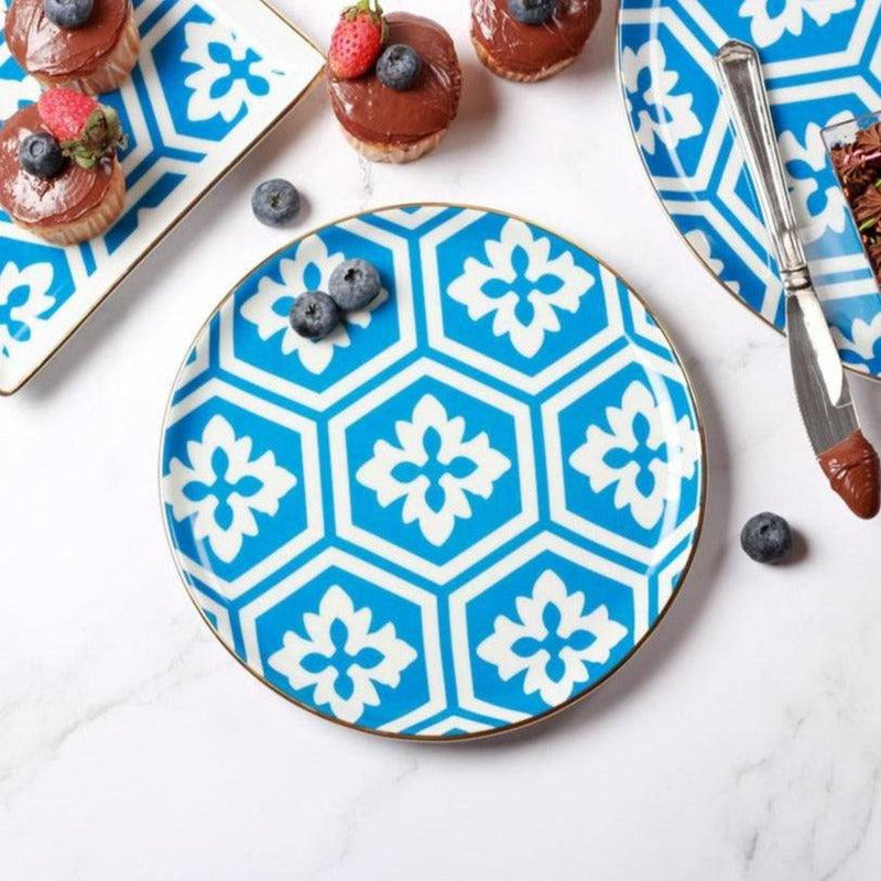 Porland Turkey Morocco Quarter Plate - Blue - Modern Quests