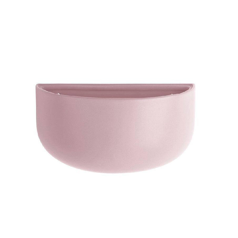Present Time Ceramic Oval Wall Planter - Soft Pink - Modern Quests