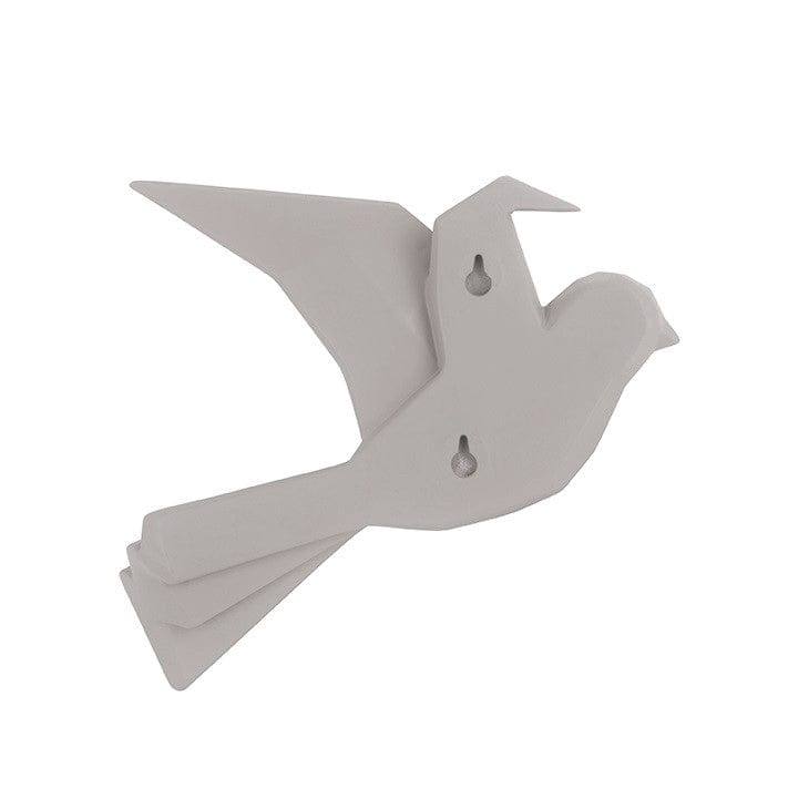 Present Time Origami Bird Wall Sculpture Large - Warm Grey - Modern Quests