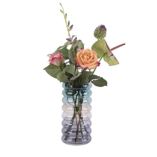 Present Time Rings Glass Vase Tall