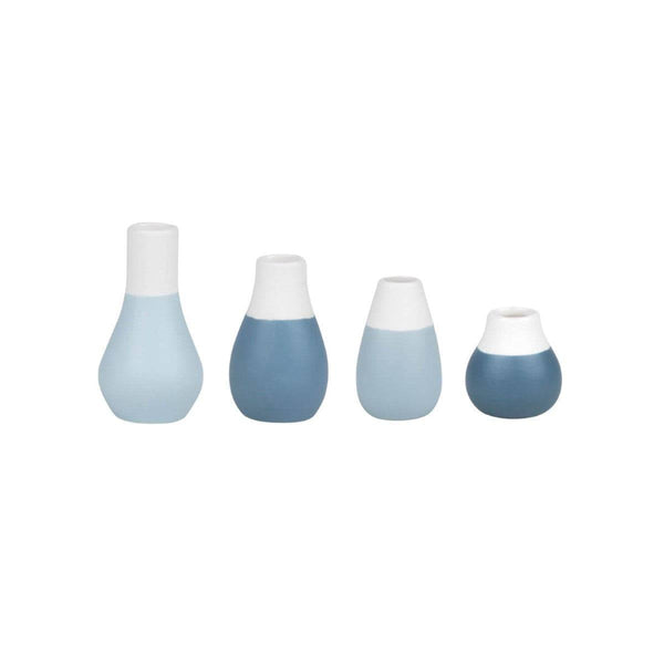 Rader Germany Pastel Mini Vases, Set of 4 - Blue - Modern Quests
