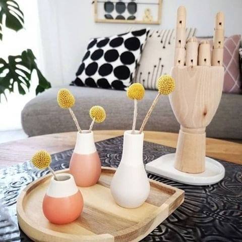 Rader Germany Pastel Mini Vases, Set of 4 - Pink - Modern Quests