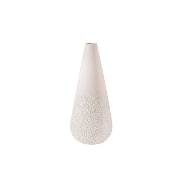 Rader Germany Pearl Dotted Cone Mini Vase - White