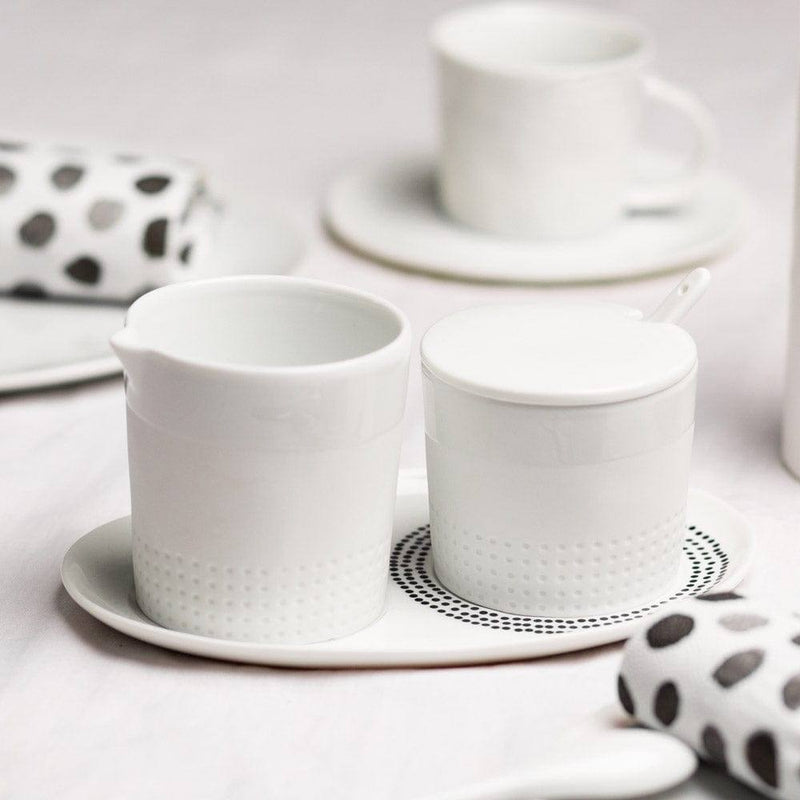 Rader Germany Porcelain Dotted Milk and Sugar Set - Modern Quests
