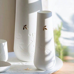 Rader Germany Porcelain Vase Small - Golden Leaf - Modern Quests