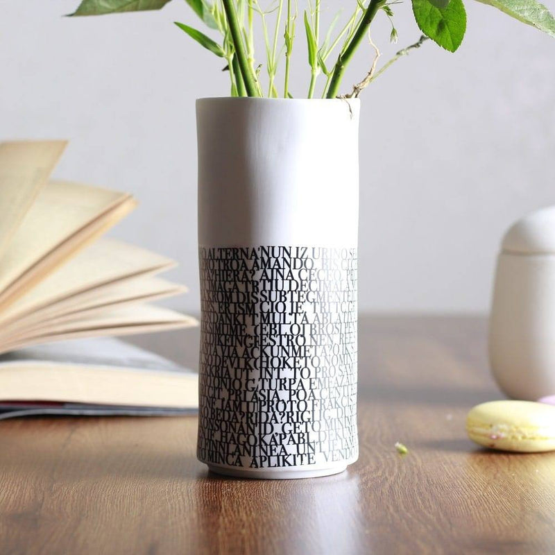 Rader Germany Porcelain Vase Small - Texts - Modern Quests