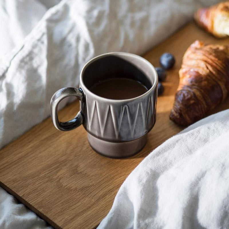 Sagaform Sweden Coffee & More Coffee Mugs, Set of 2 - Grey - Modern Quests
