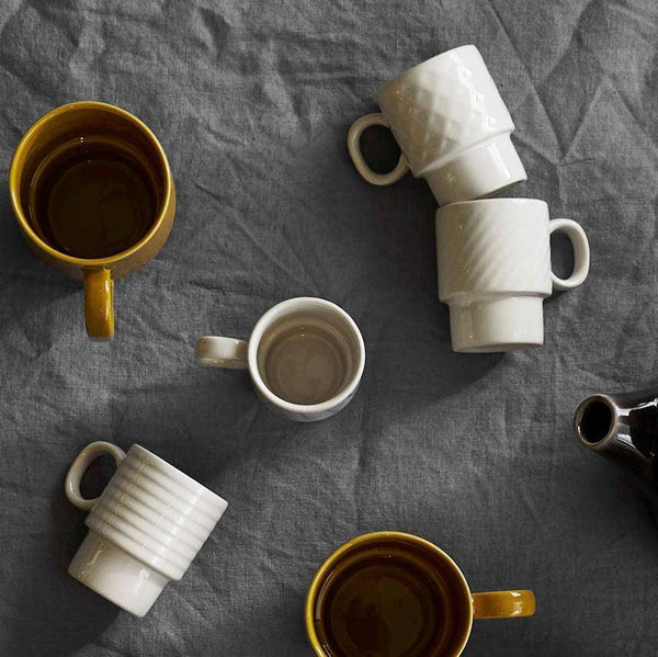 Sagaform Sweden Coffee and More Mini Espresso Cups, Set of 4 - White