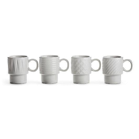 Sagaform Sweden Coffee and More Mini Espresso Cups, Set of 4 - White - Modern Quests