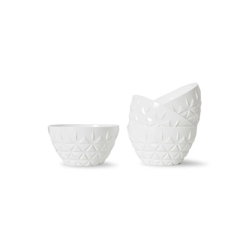 Sagaform Sweden Picnic Bowls, Set of 4 - White - Modern Quests