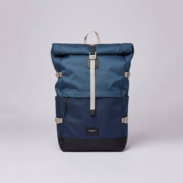 Sandqvist Bernt Backpack Large - Multi Steel Blue - Modern Quests