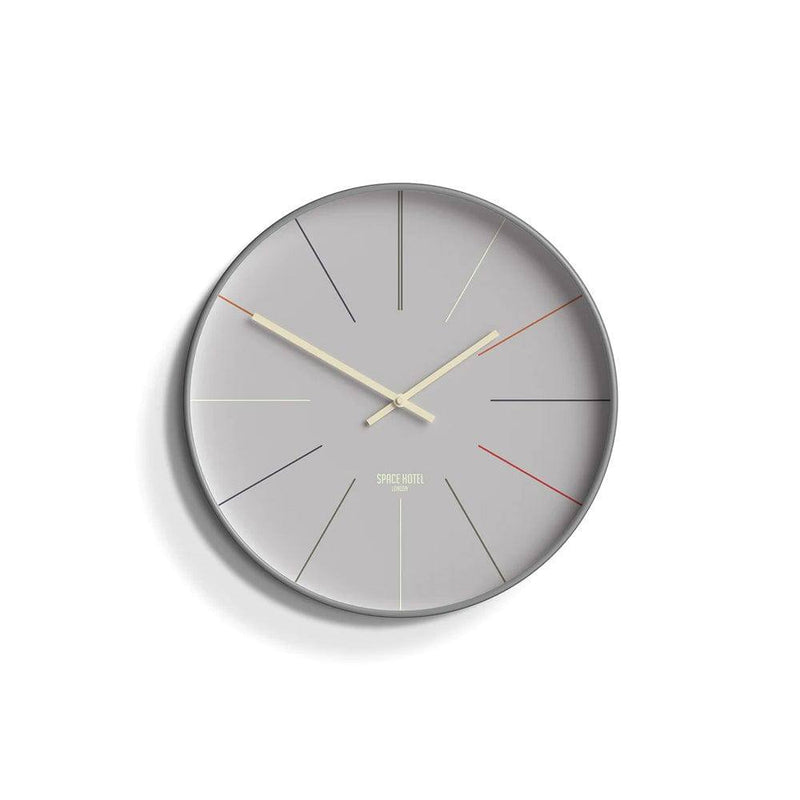 Space Hotel District 12 Wall Clock - Pale Grey - Modern Quests