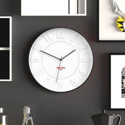 Space Hotel Mars Dog Wall Clock 40cm - White