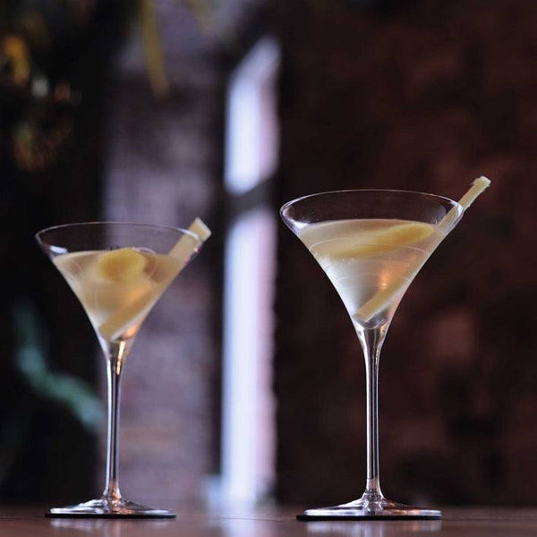 Spiegelau Signature Drinks Lines Cocktail Glasses, Set of 2 - Modern Quests