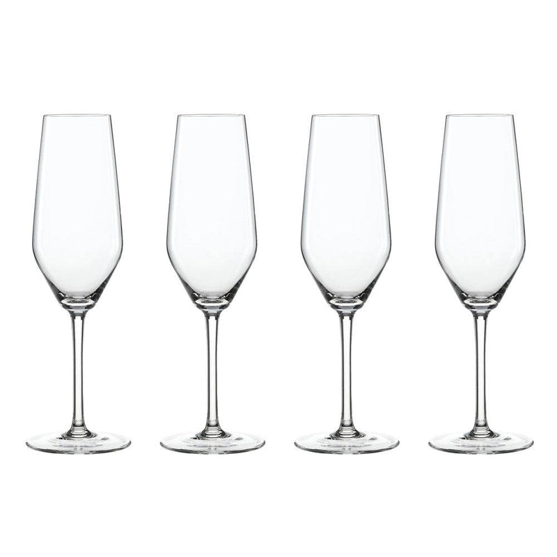 Spiegelau Style Champagne Flutes, Set of 4 - Modern Quests