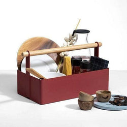 SPIN Cora Storage Caddy Large - Brick Red - Modern Quests