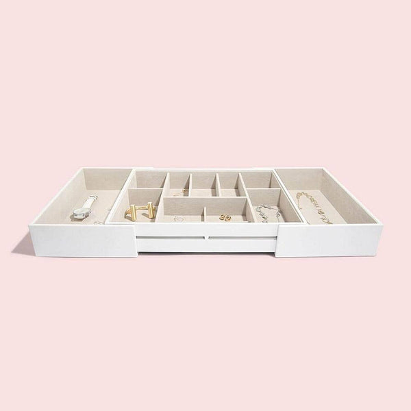STACKERS London Drawer Jewellery Organizer Large - White - Modern Quests
