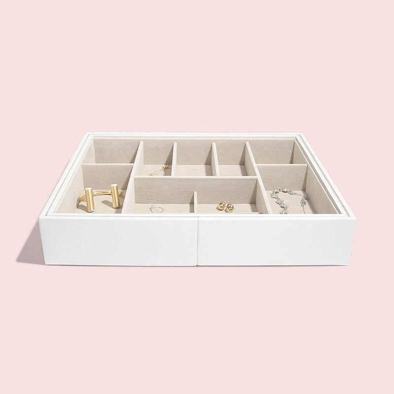 STACKERS London Drawer Jewellery Organizer Large - White - Modern Quests