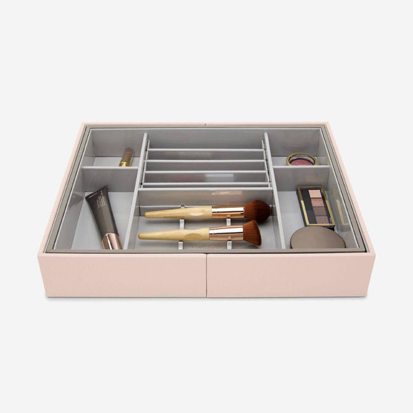 STACKERS London Expandable In-Drawer Makeup Organizer - Blush Pink - Modern Quests
